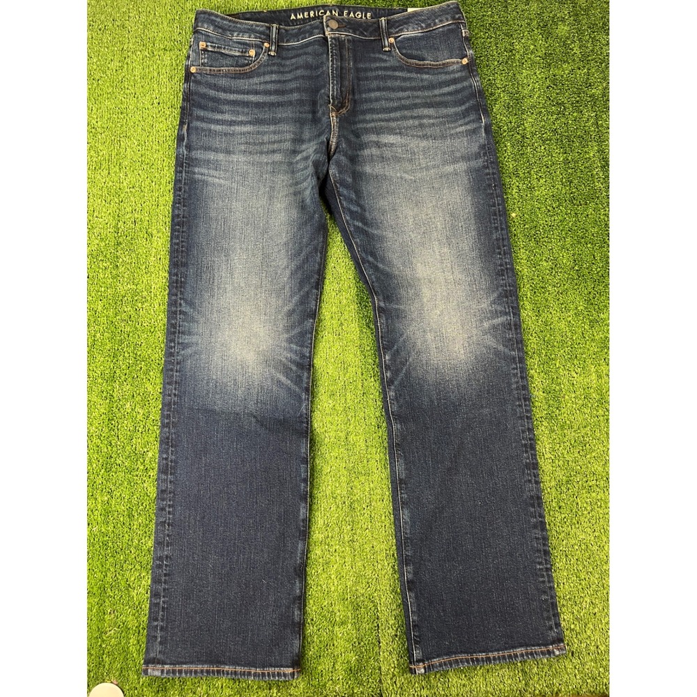 NWT American Eagle Airflex+ Original Bootcut Jeans Twilight Blue 38x34 0110-115